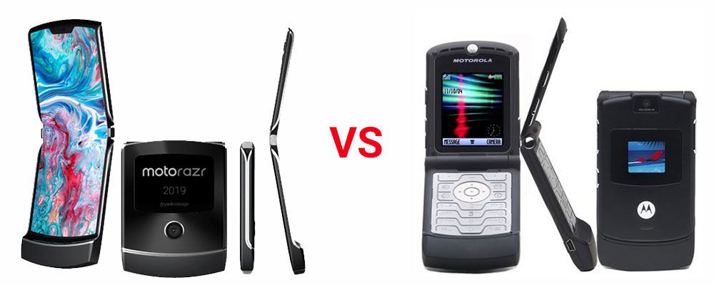 Motorola Razr 2019 vs vechiul Razr
