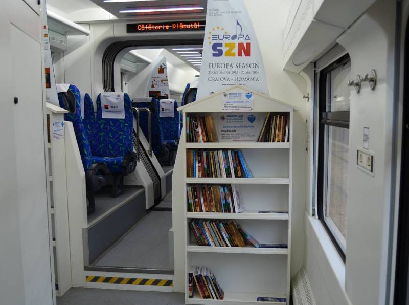 Biblioteca în tren Softrans
