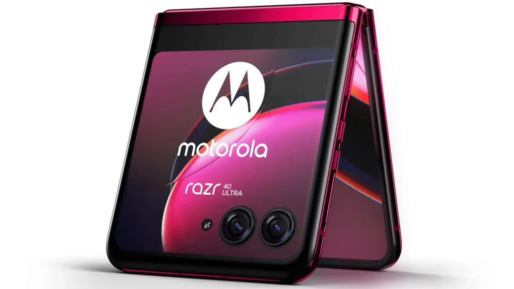 Motorola RAZR 40 Ultra - display 144 HZ in fata