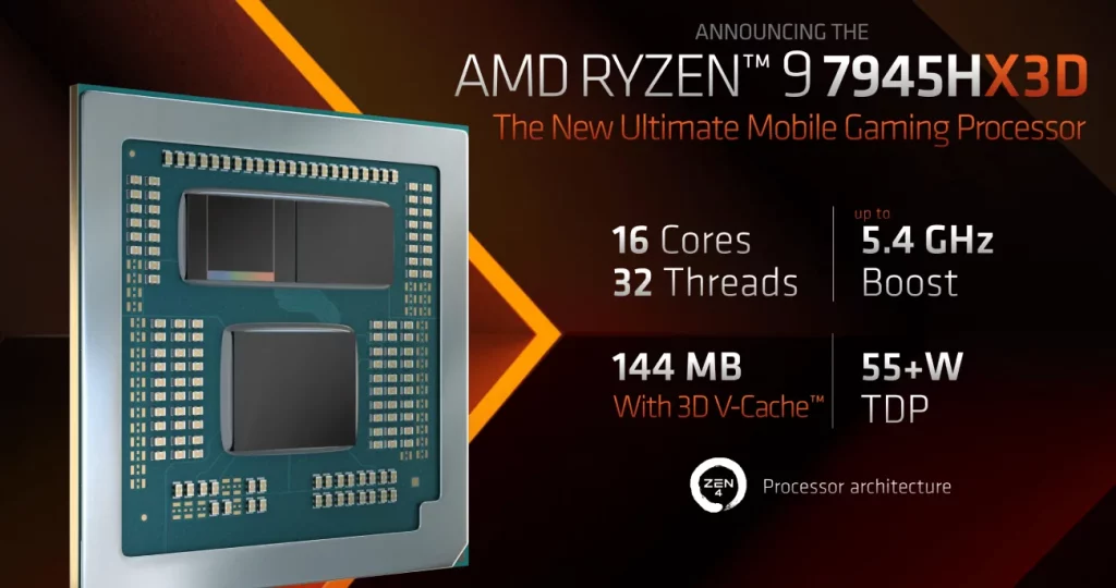 AMD Procesor Ryzen 9 7945H X3D