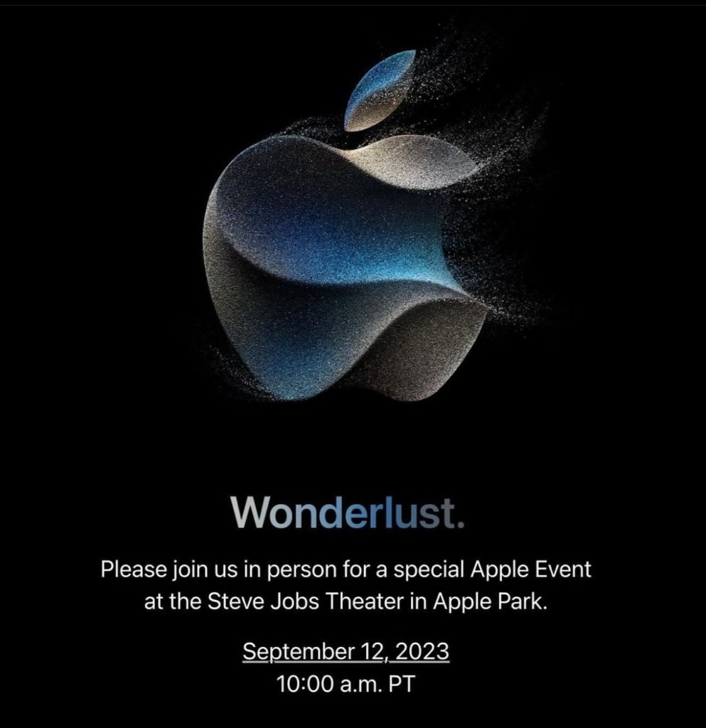 Eveniment Apple - lansare iPhone 15